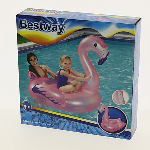 Круг для плавания 127х127см BESTWAY Фламинго Игрушка для катания верхом 000000000001184190