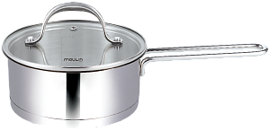 Ковш из нержавеющей стали со стеклянной крышкой 1,5л PASSION Moulin Villa CSP-015 000000000001198320