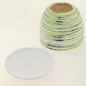 Горшок для цветов декоративный керамический Техно зеленое яблоко №4 1 л ГК 32 000000000001202938