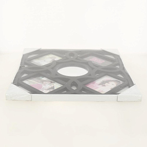 BIN-1122552-Black-Чёрный, 4 фоторамки с круглым зеркалом /12 000000000001167883