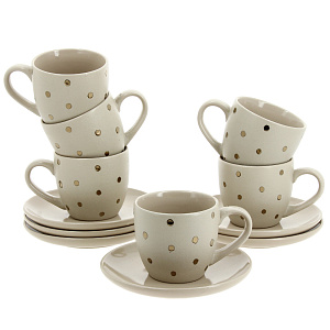 Чайный набор Agness, 220мл, 12 предметов 000000000001166336