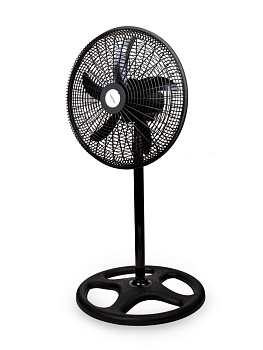 Вентилятор напольный125х46см220В 55Вт 3скорости режим поворота регулировка наклона регулировка высоты черный пластик/железо с гальваническим покрытием 000000000001227266