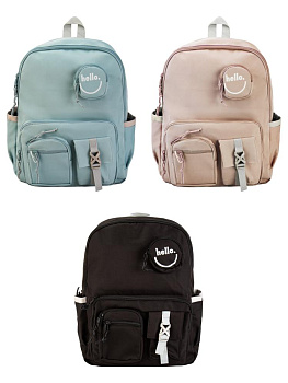 Рюкзак 34х13х44см с карманами ST в ассортименте полиэстер 000000000001227818