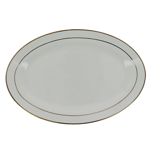 TUDOR Блюдо овальное 30,5см с золотым кантом,TUM12000G 000000000001193738