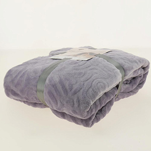 Плед LUCKY Поздравляю розы1 одноцвет. 150х200см 100%пэ лавандовый T040109 000000000001189178