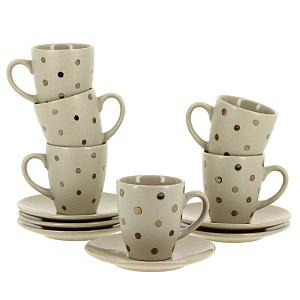 Кофейный набор Agness, 100мл, 12 предметов 000000000001166328