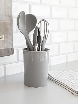 Органайзер для кухонных принадлежностей 12х16см DE'NASTIA серый пластик 000000000001219642