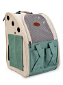 Переноска-рюкзак сетка с карманами для животных 42х30х28см микс полиэстер 000000000001229100