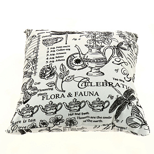 Подушка 45*45 декоративная рогожка.100%хлопок"Версаль белый"587257 000000000001188754