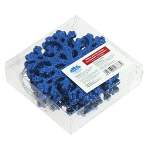 Набор декоративных украшений СнежинкаПосуда Центр, 8 см, 6 шт. 000000000001161806