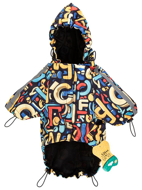 Куртка-дождевик для животных M UNDERGROUND с подкладом сетка синий полиэстер 000000000001231114