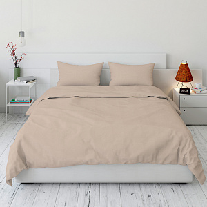 Комплект постельного белья Евро+ LUCKY (пододеяльник, наволочки 50х70см-2шт) персиковый поплин хлопок 100% 000000000001216646