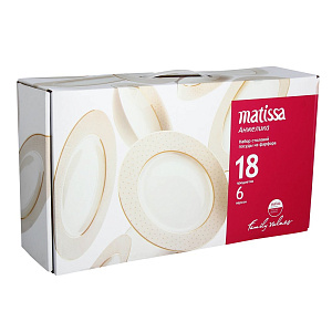 Столовый набор Анжелика Matissa, 18 предметов 000000000001144443