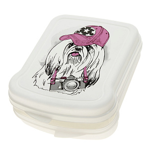Контейнер для бутербродов Собаки Бытпласт 000000000001167487