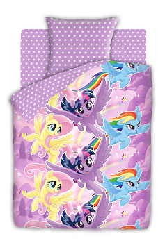 Комплект постельного белья My little Pony, 1.5 спальный 000000000001176350