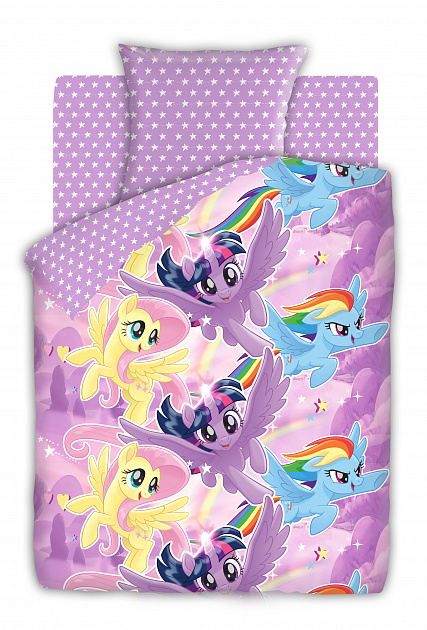 Комплект постельного белья My little Pony, 1.5 спальный 000000000001176350