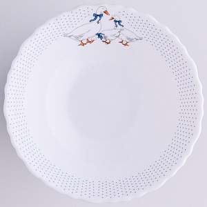 Салатник 13см/300мл FARFORELLE Гуси стеклокерамика 000000000001211302