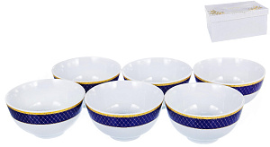 Набор пиал фарфор 6шт диаметр 11,5см подарочная упаковка СЕТКА OLAFF JDY-BOWL4GB-27 000000000001193956
