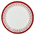 Обеденная тарелка Adonie Red Arcopal, 25 см 000000000001151445
