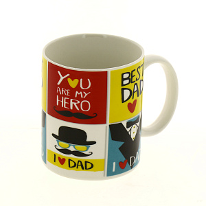 Кружка 350мл Лучший папа подарочная упаковка фарфор 000000000001177524
