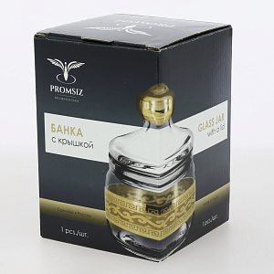 Банка для сыпучих продуктов 650мл ПРОМСИЗ Флирт стекло 000000000001202227