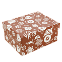 Коробка подарочная 19x15x9см РУТАУПАК Елочные игрушки прямоугольная 000000000001208356