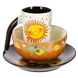 Набор для завтрака Лев Elrington, 3 предмета 000000000001170849