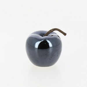 Фигура декоративная 6х5,5см Яблоко синий керамика 000000000001209226