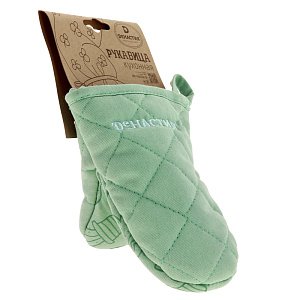 Руковица для кухни DE'NASTIA Кактусы зеленый 100%Хлопок K00012 000000000001167275