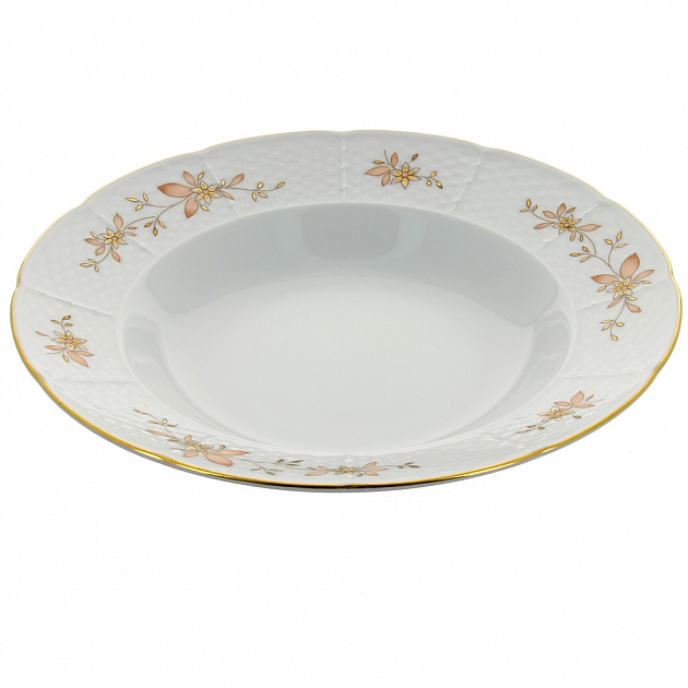 Суповая тарелка Золотые ветки Thun, 23 см 000000000001005705