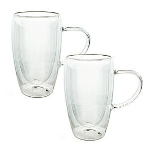 Набор кружек 2шт 360мл ND PLAY с двойными стенками стекло 000000000001212255