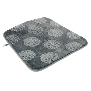 Подушка на стул DE'NASTIA 40х35х38см Пионы серый P111135 000000000001167690