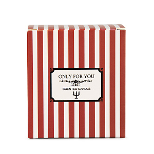 Свеча в стакане 8х7см Flame бежевая 000000000001220774