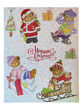 Наклейка Медведики 30x38см 78091 000000000001179805