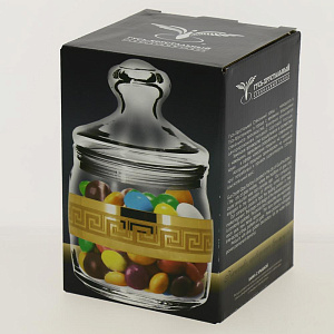 Банка для сыпучих продуктов 420мл ПРОМСИЗ Лоза стекло 000000000001190651