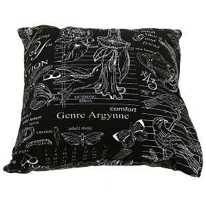 Подушка 45*45 декоративная рогожка.100%хлопок"Версаль черный"587258 000000000001188755