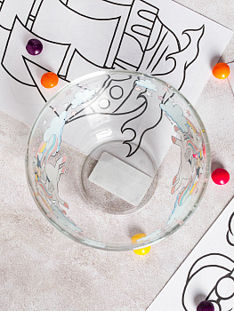 МИННИ И ЕДИНОРОГ Салатник 13см ОСЗ Гладкий стекло 000000000001205452