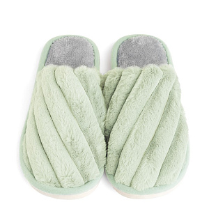 Туфли домашние-тапки р.42-43 LUCKY Мороженое зеленый искусственный мех полиэстер 000000000001214555