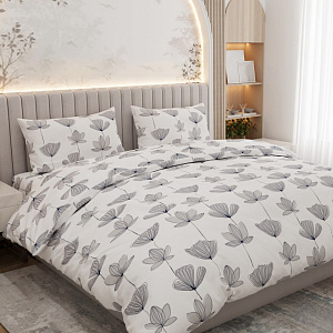 Комплект постельного белья Евро LUCKY (пододеяльник 200х220см, простыня 220х240см, наволочки 50х70см-2шт) Пурпур поплин хлопок 000000000001212732