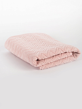 Полотенце махровое 100х150см LUCKY Зигзаг персик хлопок-100% 000000000001214740