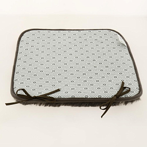 Подушка на стул мех 40х40см, коричневый P111165 000000000001199509