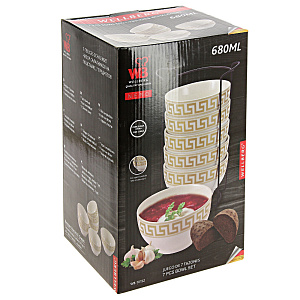 Набор салатников Wellberg, керамика, 7 предметов 000000000001172386