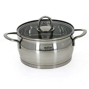 Кастрюля с крышкой Премьер Matissa, 2.2л 000000000001059686