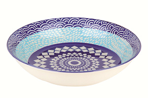 Тарелка глубокая 20см ф.кругКобальтHGP-W5690/Ts20 000000000001180381