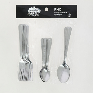 Набор столовых приборов 18 предметов ПОСУДА ЦЕНТР Рио 000000000001165187