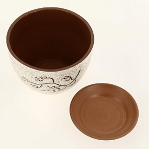 Горшок для цветов декоративный керамический Япония текстурный №4 1л ГК 13 000000000001200880