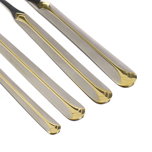 Набор столовых приборов матированный с декором Cristal Herdmar, 24 предмета 000000000001125272