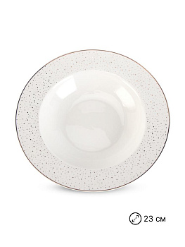 Набор столовой посуды 20 предметов LA PERLA (десертная 19см-6шт/обеденная 27см-6шт/суповая 23см-6шт/блюдо овальное 30см-1шт/салатник 20см-1шт) фарфор 000000000001224673