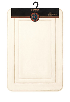Коврик для ванны 55x80см DE'NASTIA Soft Collection memory молочный полиэстер 000000000001215833
