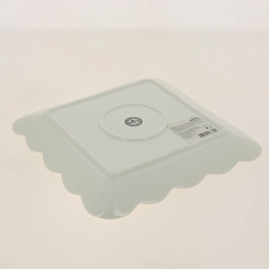 Тарелка 26см ф.квадратБабочка белаяHD-004W 000000000001181062